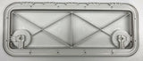 Industrial hatch 250mm x 598mm - white