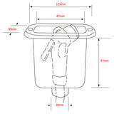 Case for shower / storage with lid 125mm x 97mm