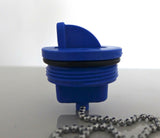 Replacement cap for deck filler - blue