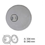 Industrial round hatch 334mm - white