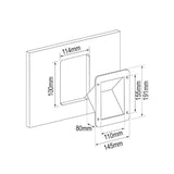 Recessed deck filler case only