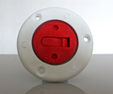 Plastic deck filler for fuel 38mm - white
