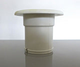 Plastic deck filler for fuel 51mm - white