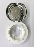 Nuova Rade round case for shower - recessed with lid 62mm - chrome