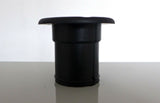 Plastic deck filler for fuel 51mm - black