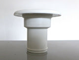 Plastic deck filler for fuel 38mm - white