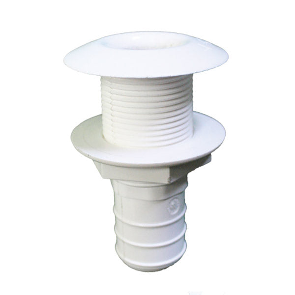 Thru-hull with hose barb - easy mount