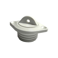 Oval drain socket with plug