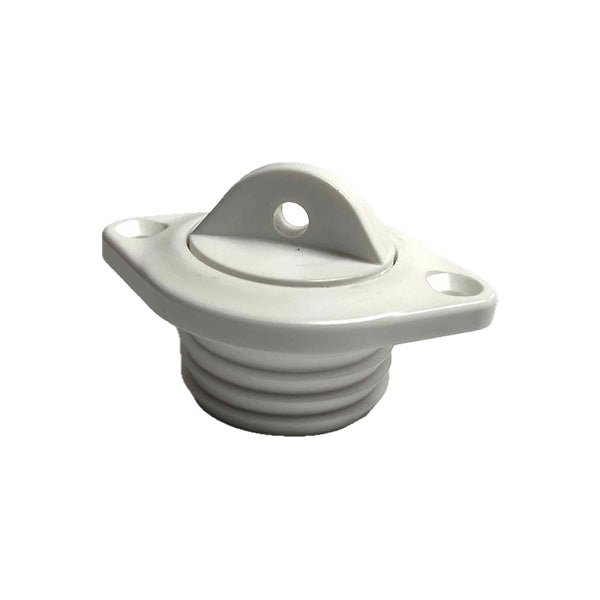Oval drain socket with plug