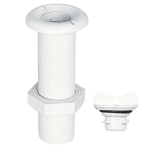 Round drain socket with fast-lock plug