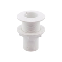 Thru-hull with hose barb - flush flange