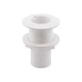 Thru-hull with hose barb - flush flange