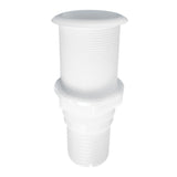 Thru-hull with hose barb - compact flange