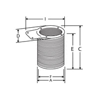 Deck drain with non-return flap