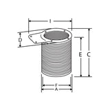 Deck drain with non-return flap