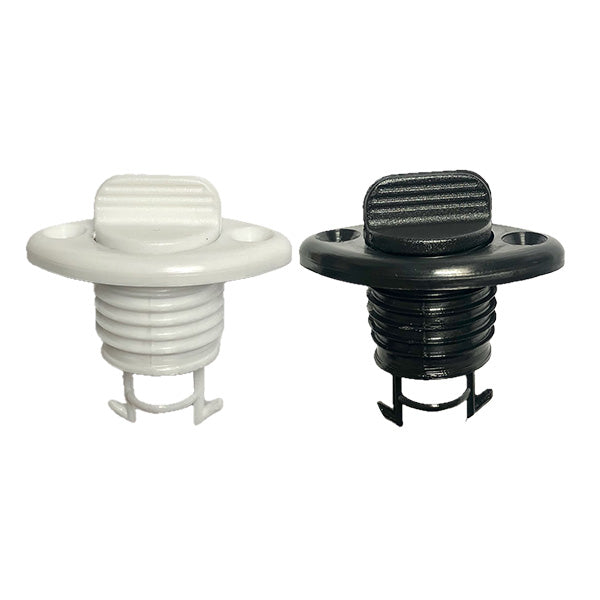 Oval drain socket with captive plug