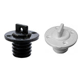 Round drain socket with plug