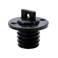 Round drain socket with plug