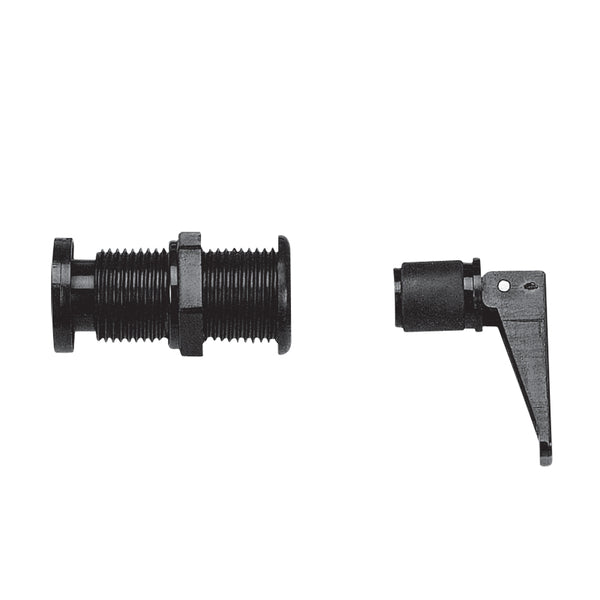Round drain with non-return and bung