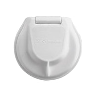 Deck drain assembly with flap