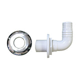 Thru-hull 90 degree with hose barb