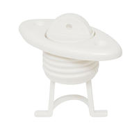 Oval drain socket with captive plug
