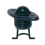 Oval drain socket with captive plug