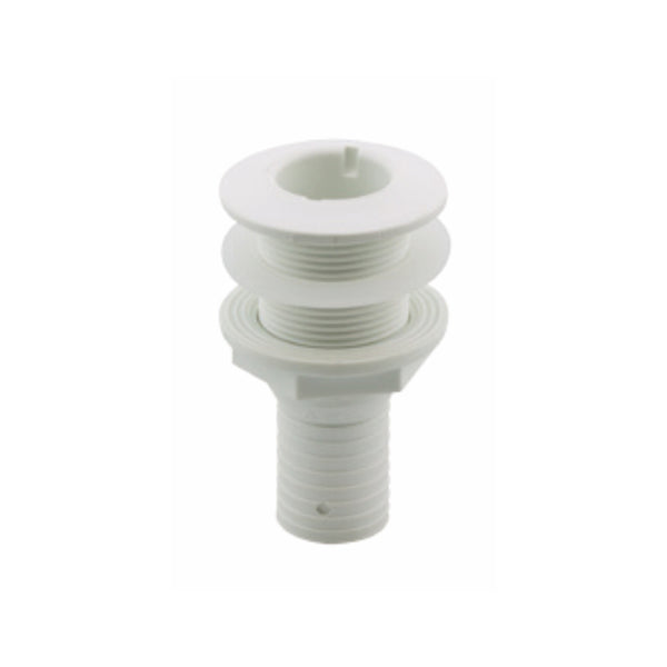 Composite thru-hull with hose barb ISO 9093