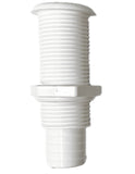 Thru-hull 7/8" with hose barb - compact flange