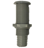 Thru-hull 7/8" with hose barb - compact flange