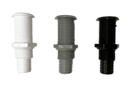 Thru-hull 7/8" with hose barb - compact flange