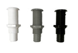 Thru-hull 7/8" with hose barb - compact flange