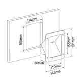 Recessed deck filler with flap for fuel 38mm