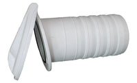 Deck drain assembly with flap