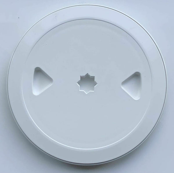 ISO12216 round hatch 150mm - white