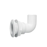 Thru-hull 90 degree with hose barb