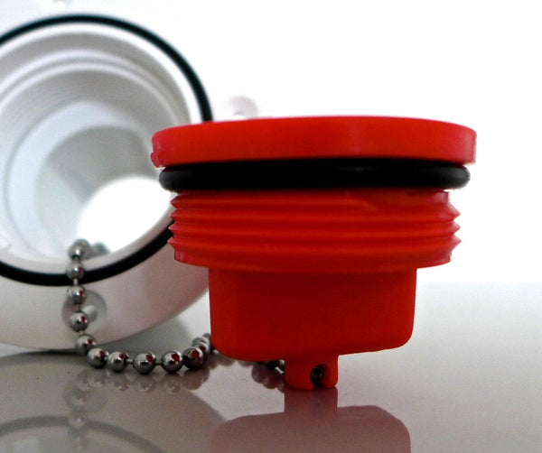 Boat Deck Filler Suits Petrol/Diesel/Fuel/Water 50mm Cap With Seal & Chain New - Foto 3