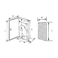 Shower / storage case with lid 145mm x 191mm